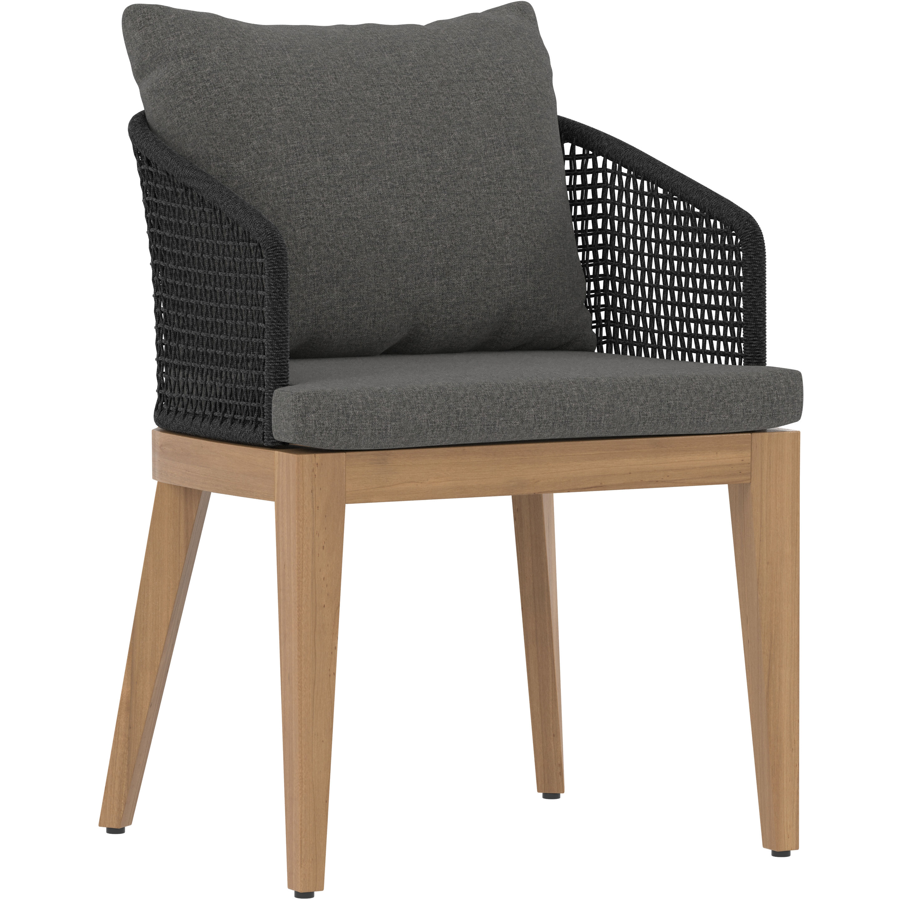 Capri Natural / Gracebay Grey Outdoor Dining Armchair